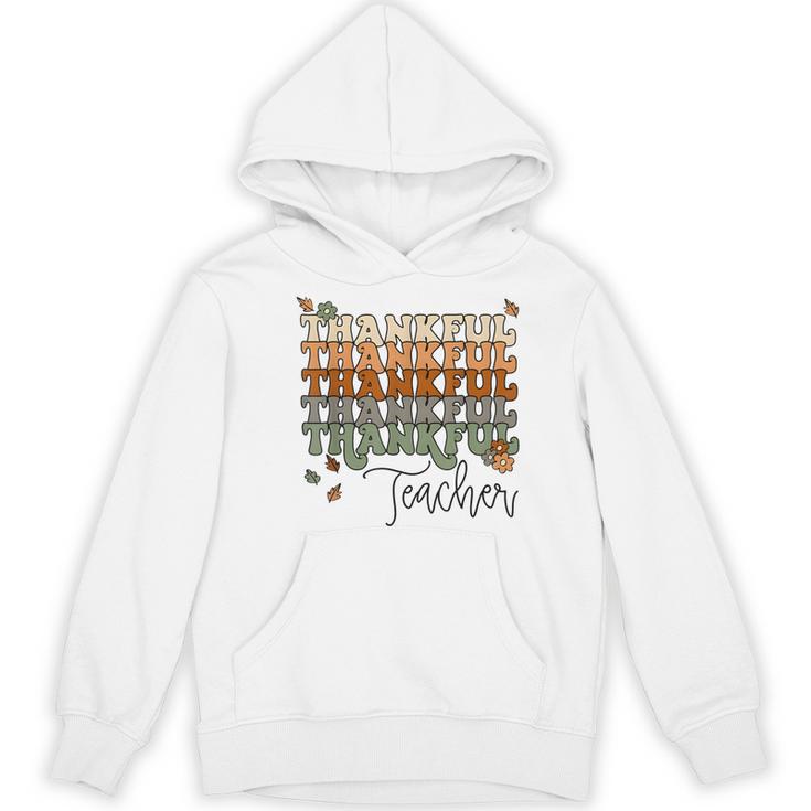 Thankful Teacher Thanksgiving Fall Pumpkin Turkey Women's Hoodie, novelty gifts, funny gifts
