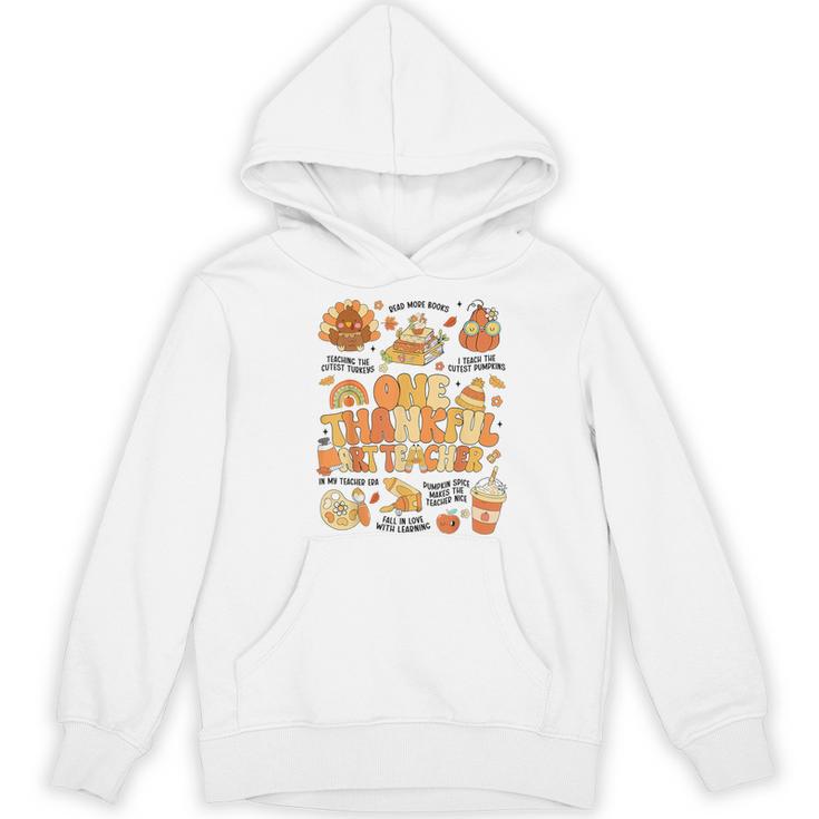 Thanksgiving One Thankful Art Teacher Fall Groovy Men Women Women's Hoodie, novelty gifts, funny gifts Thanksgiving One Thankful Art Teacher Fall Groovy Men Women Women's Hoodie, novelty gifts, funny gifts