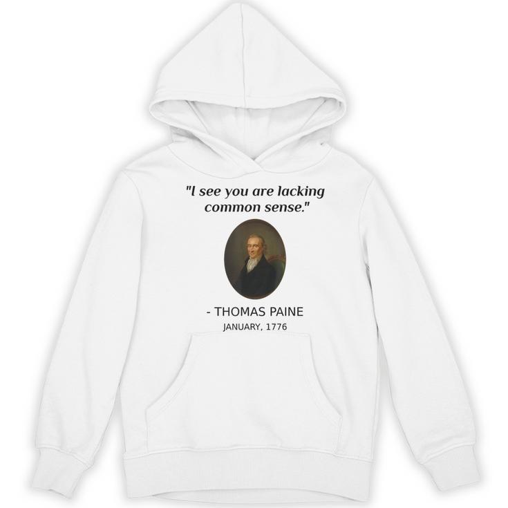 Thomas Paine Common Sense USA History Teacher Student Women's Hoodie, novelty gifts, funny gifts