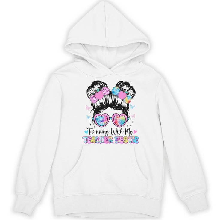 Twinning With My Teacher Bestie Twin Day Friends Teacher Women's Hoodie, novelty gifts, funny gifts Twinning With My Teacher Bestie Twin Day Friends Teacher Women's Hoodie, novelty gifts, funny gifts