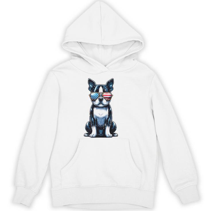 USA Flag Boston Terrier Best Dog Mom Ever 2025 Women's Hoodie, novelty gifts, funny gifts
