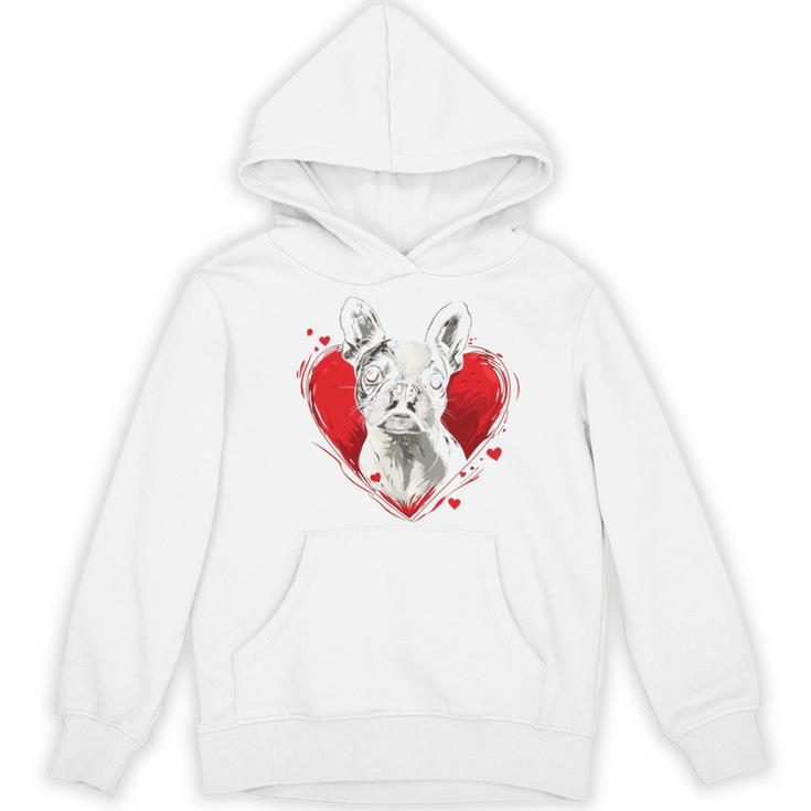Valentine's Day Boston Terrier Dog Women's Hoodie, novelty gifts, funny gifts