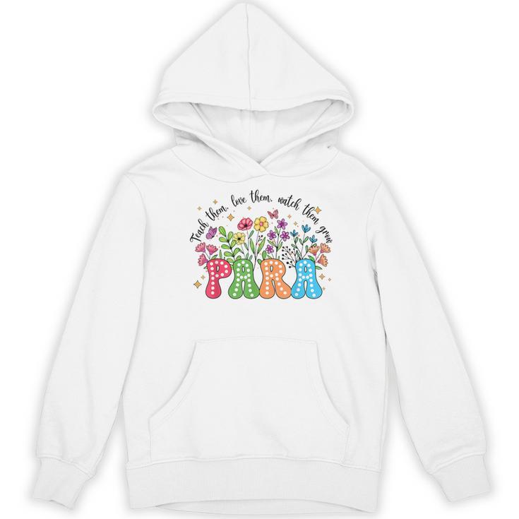 Wildflower Para Floral Paraprofessional Paraeducator Teacher Women's Hoodie, novelty gifts, funny gifts Wildflower Para Floral Paraprofessional Paraeducator Teacher Women's Hoodie, novelty gifts, funny gifts