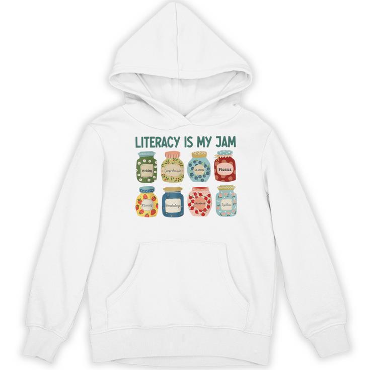 Women Literacy Is My Jam Literacy Teacher Reading Teacher Women's Hoodie, novelty gifts, funny gifts Women Literacy Is My Jam Literacy Teacher Reading Teacher Women's Hoodie, novelty gifts, funny gifts