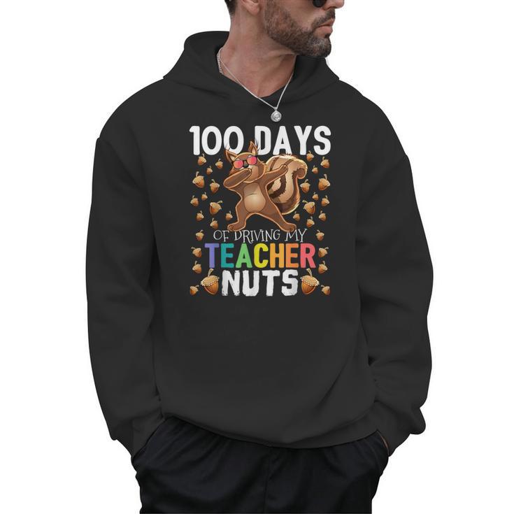 100 Days Of Driving My Teacher Nuts Dabbing Squirrel School Men Hoodie