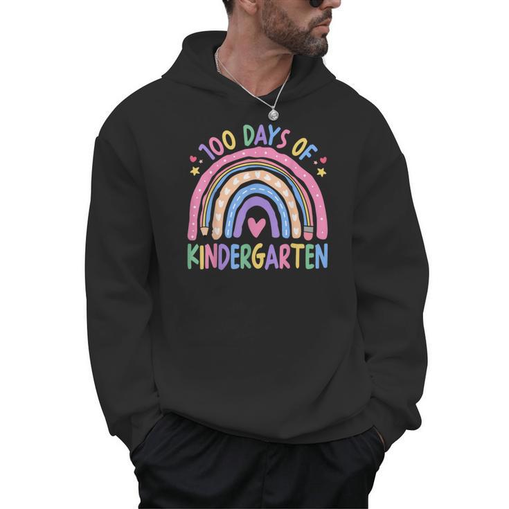 100th Day Of Kindergarten Teacher Kids 100 Days Smarter Men Hoodie