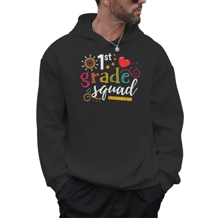 1st First Grade Squad Student Teacher Back To School Men Hoodie