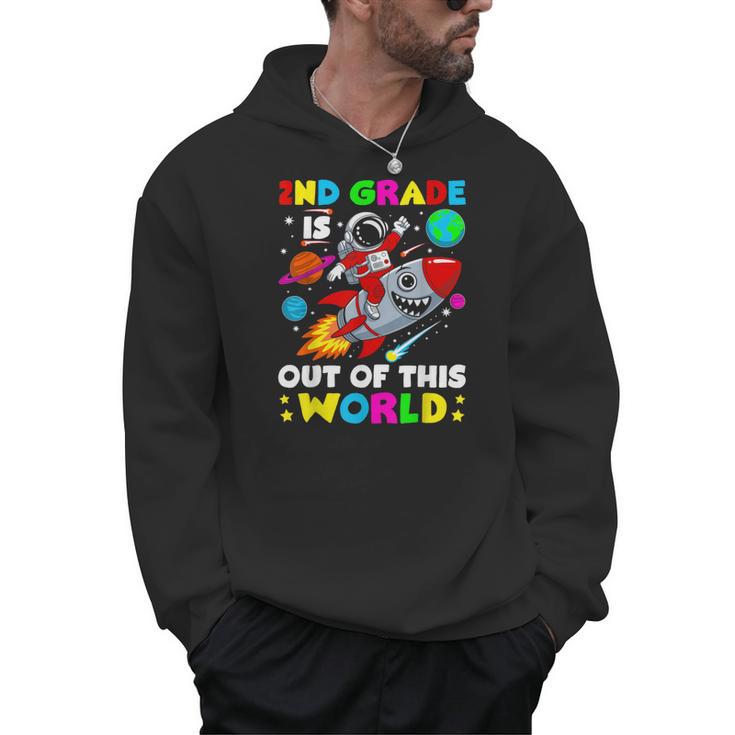 2nd Grade Is Out Of This World Space Rocket Planets Teacher Men Hoodie