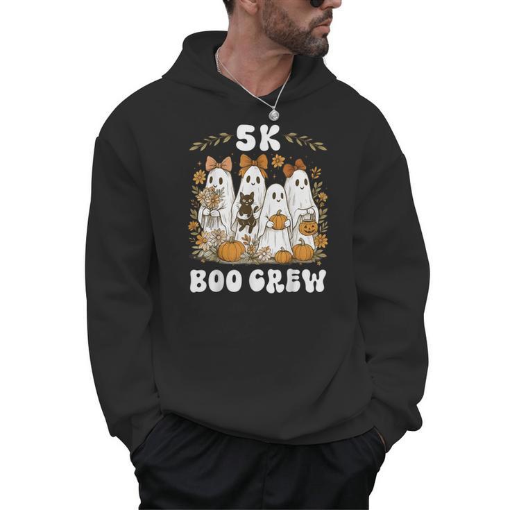 5K Boo Crew Halloween Teacher K5 Floral Ghost Trick Or Teach Men Hoodie