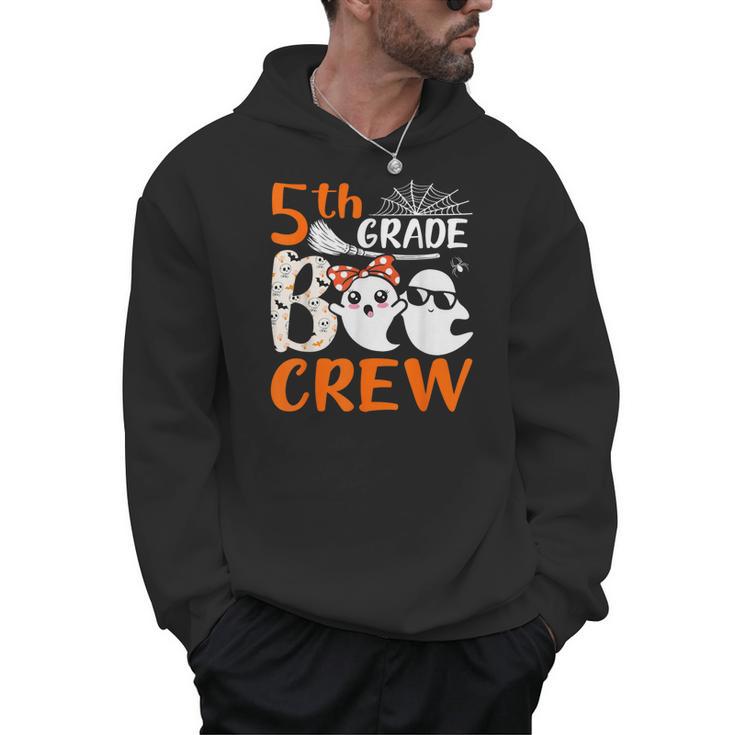 5th Grade Boo Crew Teachers Students Ghost Halloween Men Hoodie