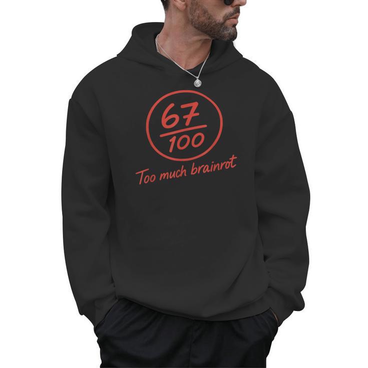 6 7 Brainrot Elementary Teacher Meme 67 Six Seven Men Hoodie