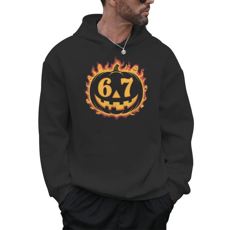 6 7 Meme Halloween Pumpkin Costume For Student Teacher Men Hoodie
