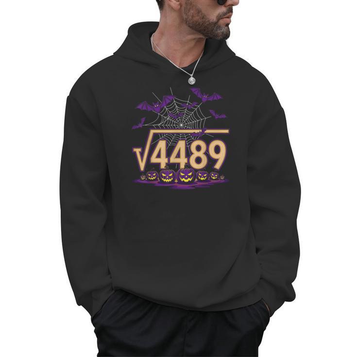 67 Meme Math Teacher Square Root 4489 Halloween Men Hoodie