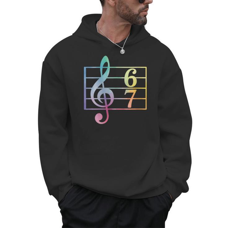 67 Music Meme Slang Six Seven Music Teacher Musician Men Hoodie