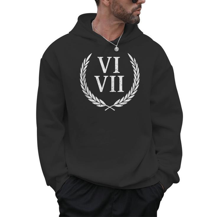 67 Roman Numerals Meme History Teacher Vintage History Men Hoodie