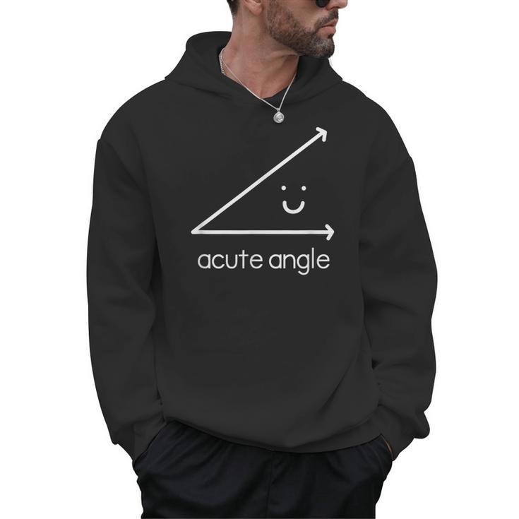 Acute Angle Cute Math Teacher Men Hoodie