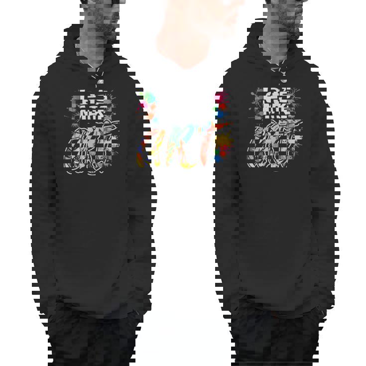 Lets Make Art Colerful Artists Painter Art Teacher Men Women Girls Kids Men Hoodie