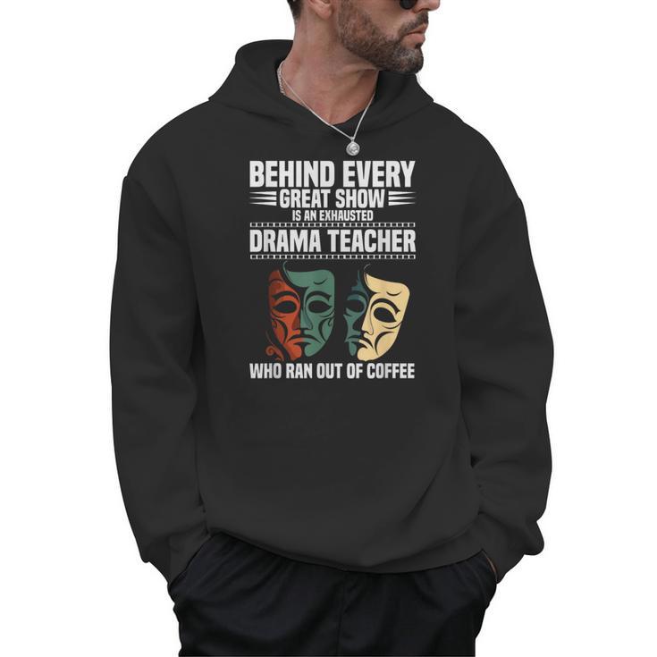 Theatre Teacher Drama Lover Theatre Mask Drama Teacher Men Hoodie