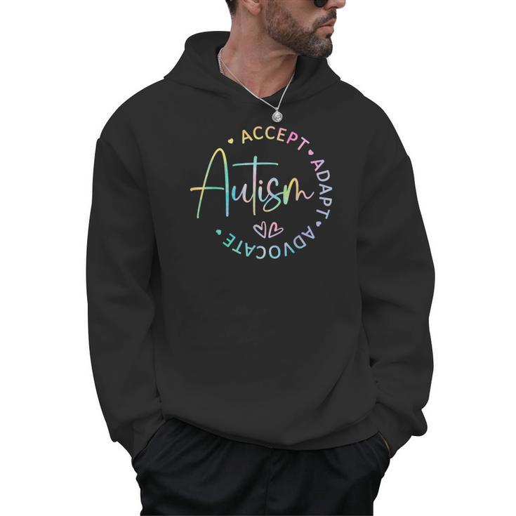 Autism Awareness Accept Adapt Advocate Autism Mom Teacher Men Hoodie