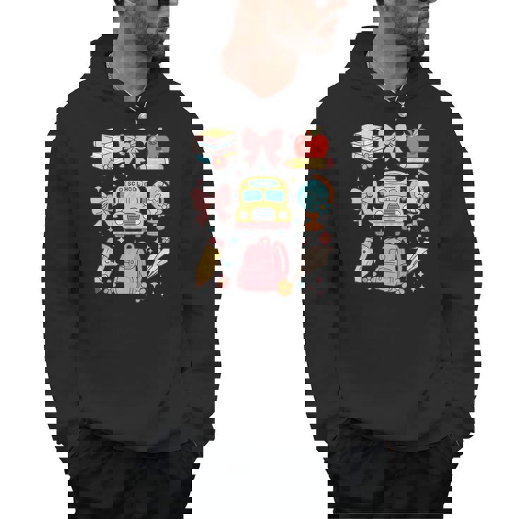 Back To School Coquette Teacher Women Girl Kindergarten PreK Men Hoodie