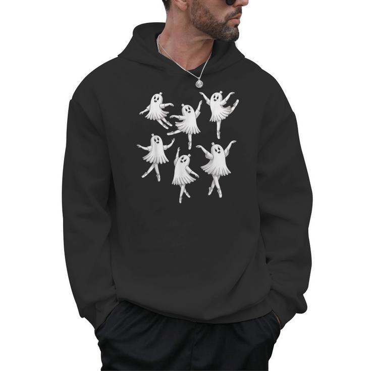 Ballet Ghost Dancer Spooky Dance Teacher Halloween Costume Men Hoodie