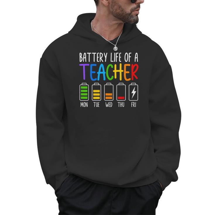 Battery Life Of A Teacher School Teacher Appreciation Men Hoodie, trending gift Battery Life Of A Teacher School Teacher Appreciation Men Hoodie, trending gift