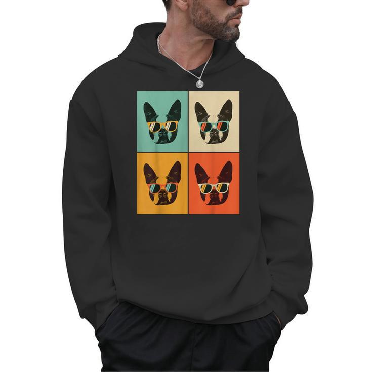 Bostie Dog Lover  Boston Terrier With Sunglasses For Men Women Girls Kids Men Hoodie