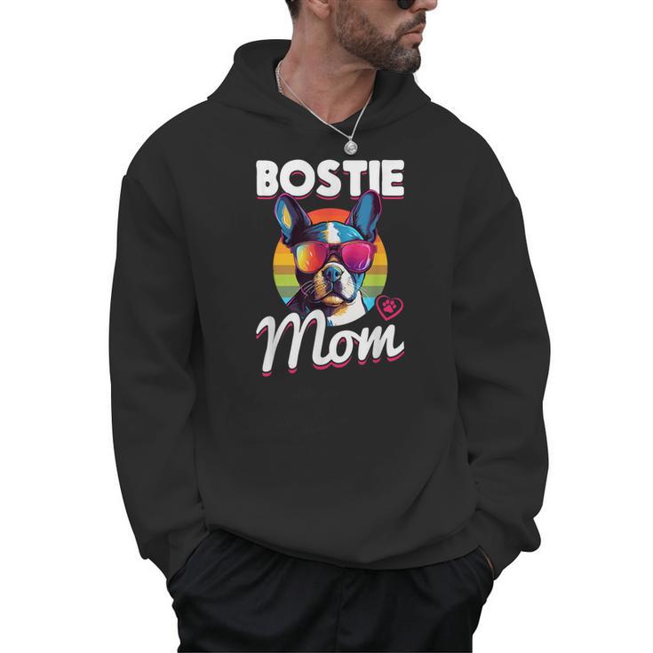 Boston Terrier Bostie Dog Breed Pet Bostie Mom Men Hoodie