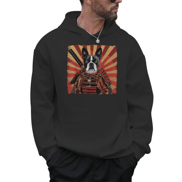 Boston Terrier Dog Japanese Art Samurai Ukiyo-e Men Hoodie