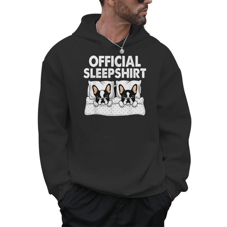 Boston Terrier Dog Official Sleep Pajamas Nightgown Men Hoodie