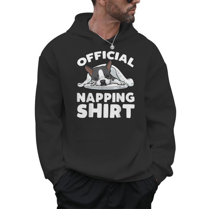 Boston Terrier Dog Official Sleeping Shirt Men Women Kids Men Hoodie