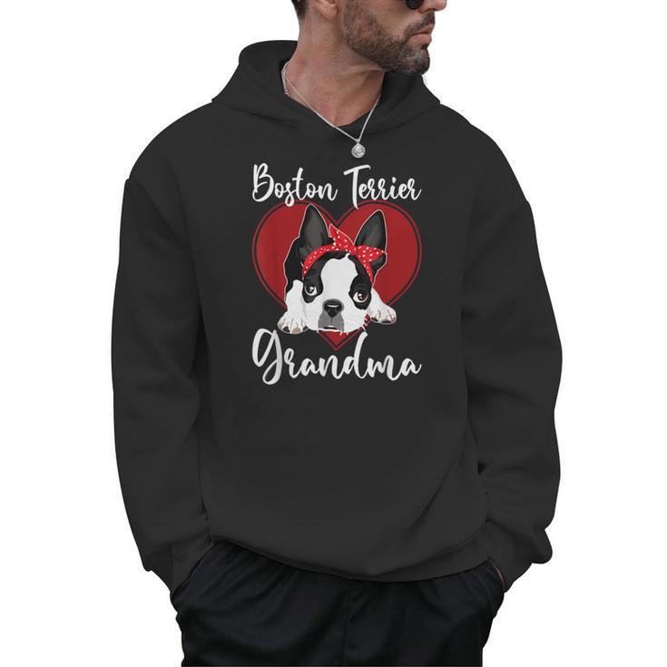 Boston Terrier Grandma Dog Owner Boston Terrier For Men Women Men Hoodie