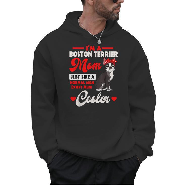 Boston Terrier Mom American Gentleman Dog Mother's Day Men Hoodie