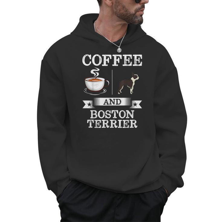 Boston Terrier Shirt Coffee And Boston Terrier Cute Dog  For Men Women Girls Kids Men Hoodie