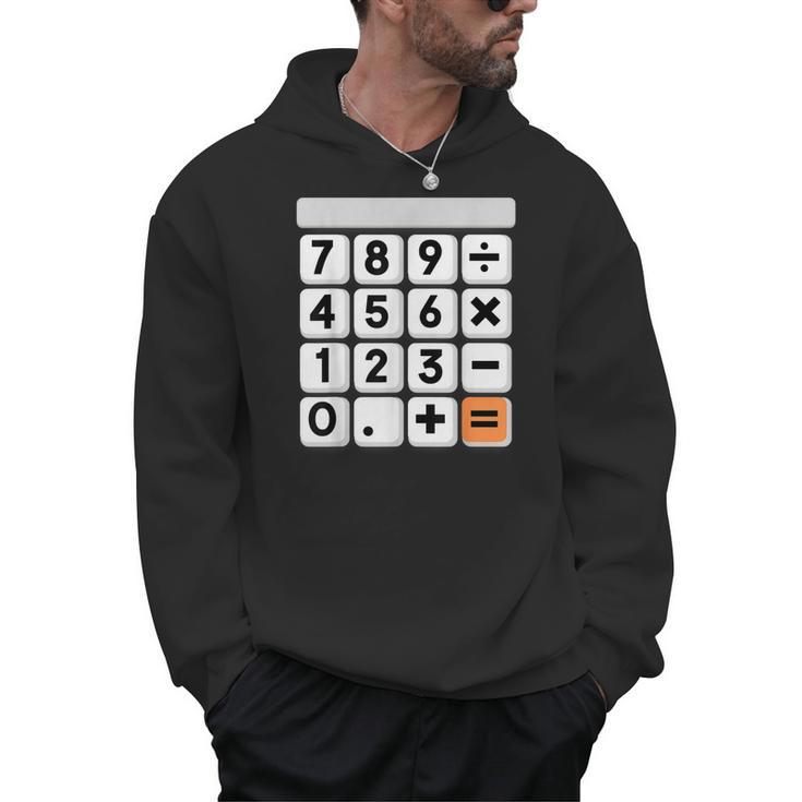 Calculator Easy Halloween Costume For Math Teacher Men Hoodie