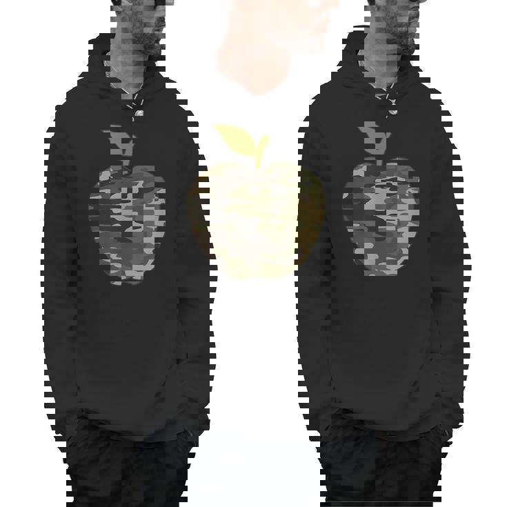 Camo Apple Camouflage Clothing School Student Camo Teacher Men Women Kids Men Hoodie