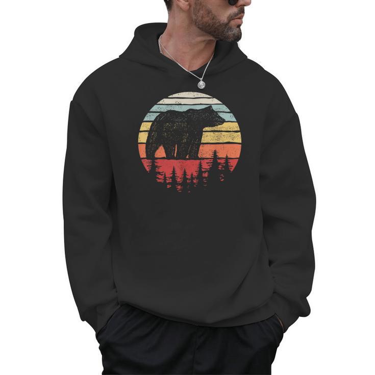 Catch Some Rays Vintage Retro Grizzly Bear Men Hoodie