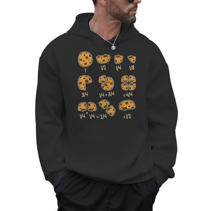 Chocolate Cookie Quick Math Fraction Math Teachers For Men Women Girls Kids Men Hoodie