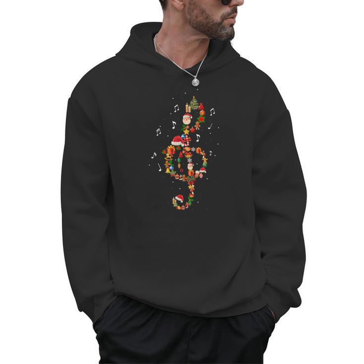 Christmas Musical Note Music Lover Teacher Sing Carols Jesus Men Hoodie