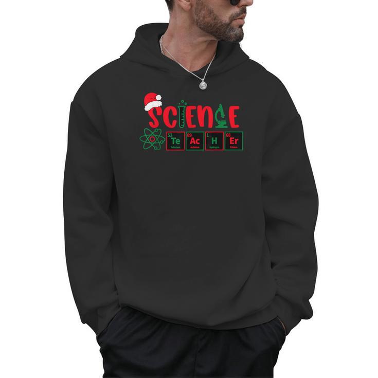 Christmas Science Teacher Santa Educator Chemical Elements Men Hoodie