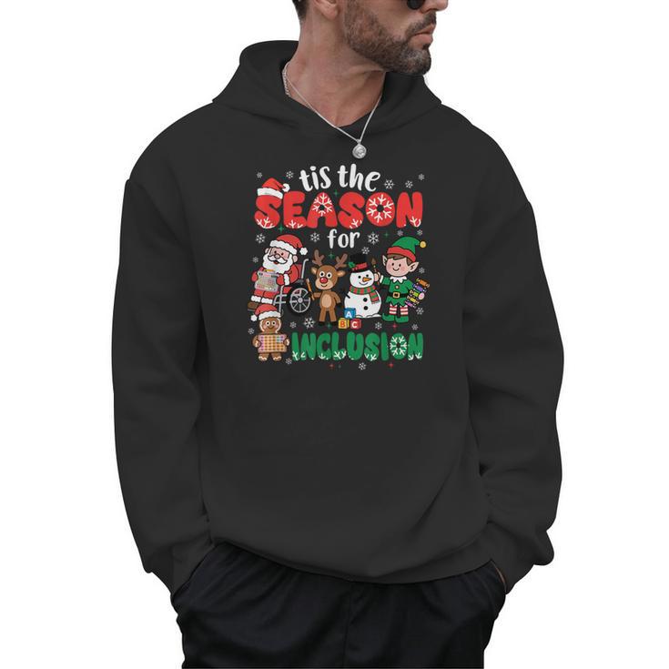 Christmas Sped Teacher Tis The Season For Inclusion Women Men Hoodie