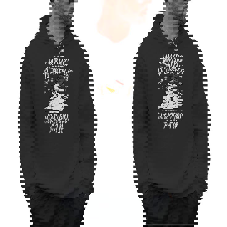 Christmas Surviving Teacher Life Meltdown Xmas Women Men Men Hoodie