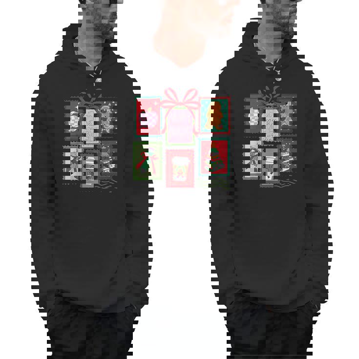 Christmas Teacher Stamps Men Hoodie