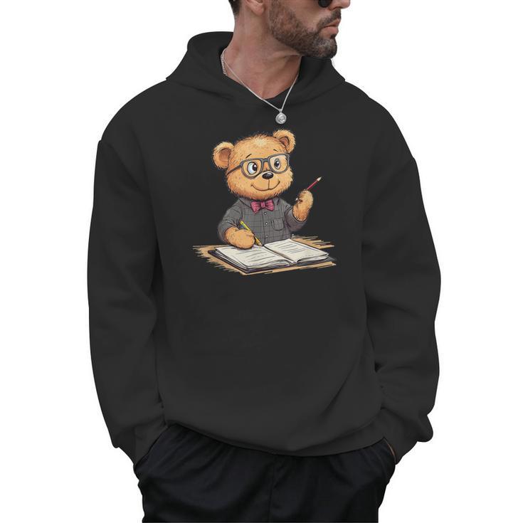 Classroom Fun With Teddy Bear Teacher Men Hoodie