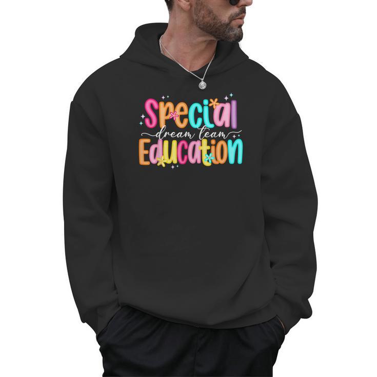 Color Special Education Squad Groovy Dream Team SPED Teacher Men Hoodie