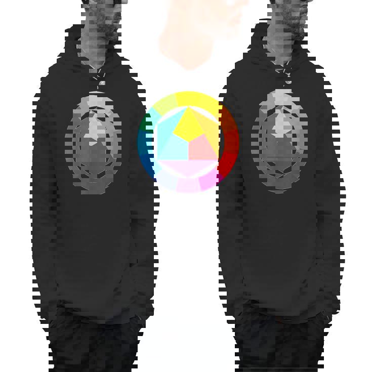 Color Wheel Palette Shirt Artist Painter Art Teacher Tshirt Men Hoodie