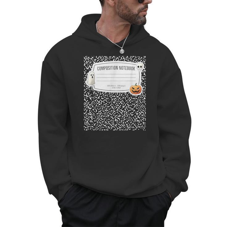 Composition Notebook Costume Adult Halloween For Teacher Men Hoodie