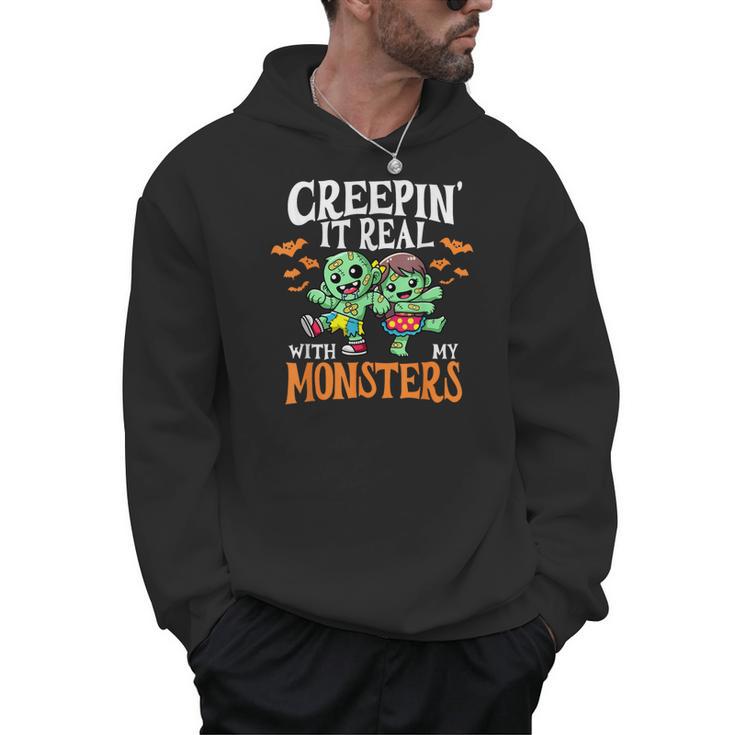 Creepin It Real Monster School Teacher Principal Halloween Men Hoodie