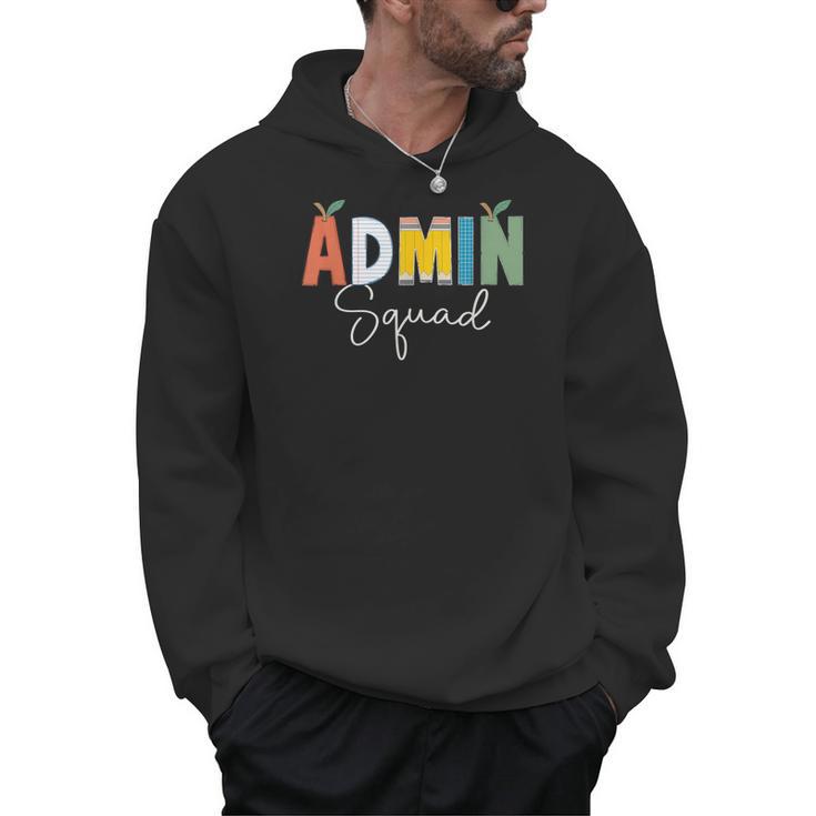 Cute Admin Squad Crew Team Back To School Teacher For Men Women Men Hoodie