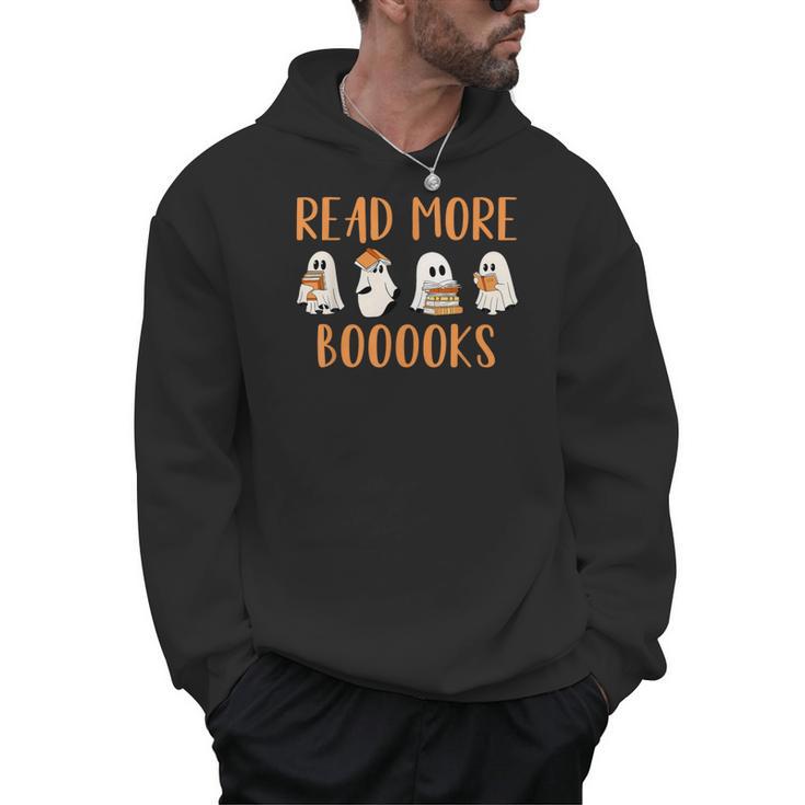Cute Booooks Ghost Read More Books Teacher Halloween Men Hoodie
